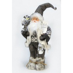 Санта с лыжами 70см