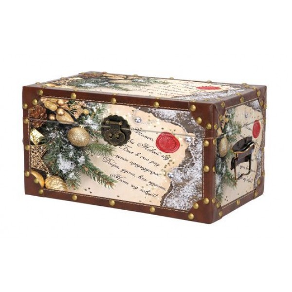 Сундук Новогоднее пожелание+ сувенир Сундук Новогоднее пожелание+ сувенир
