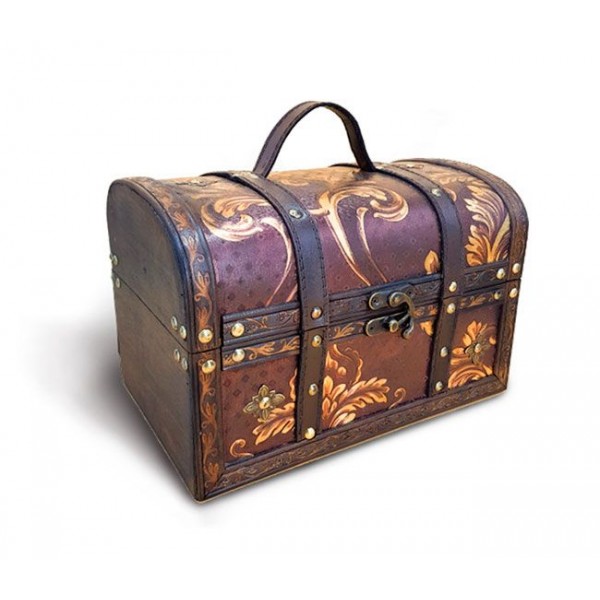 Сундук зимние узоры + чай + сувенир Сундук зимние узоры + чай + сувенир