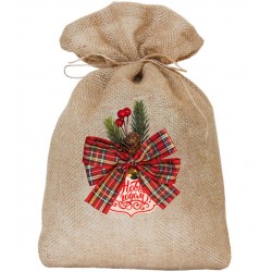 Джутовый мешочек (бантик)