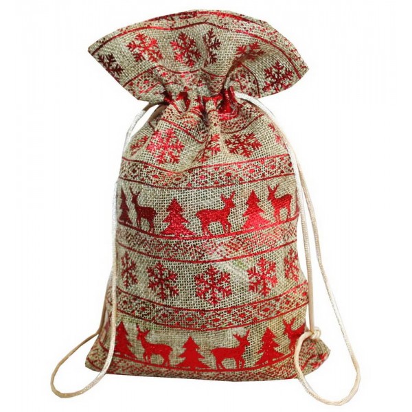 Джутовый мешочек (металлизированный ) Джутовый мешочек (металлизированный )