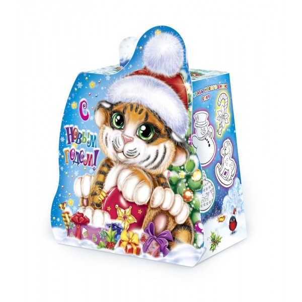Тигренок с подарком Тигренок с подарком