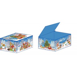 Короб Деда Мороза синий (разборный)