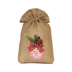 Джутовый мешочек мини