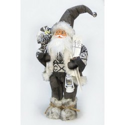 Санта с лыжами 70см