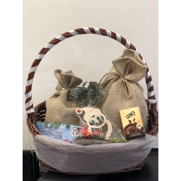 Корзина Элит+сувенир+чай Корзина Элит+сувенир+чай