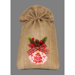 Джутовый мешочек миди