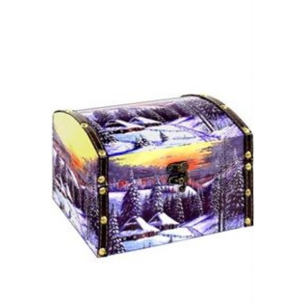 Д-17 Шкатулка зимний лес + сувенир Д-17 Шкатулка зимний лес + сувенир