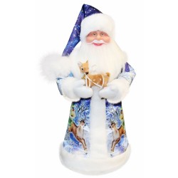 В-1 Дед Мороз в атласной шубе 43см