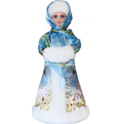 В-2 Снегурочка в атласной шубке 40см