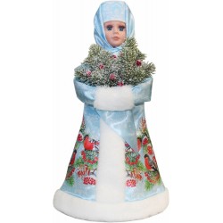 В-3 Снегурочка с зимним букетом 40см 