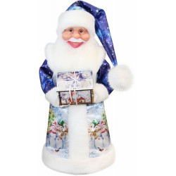 В-4 Дед Мороз в атласной шубе 50см