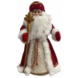 В-9 Дед Мороз в бордовом 50см 