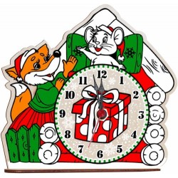 Часы Теремок (дерево)