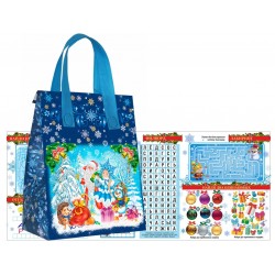 Сумочка синяя (с клапаном)+игра Эрудит