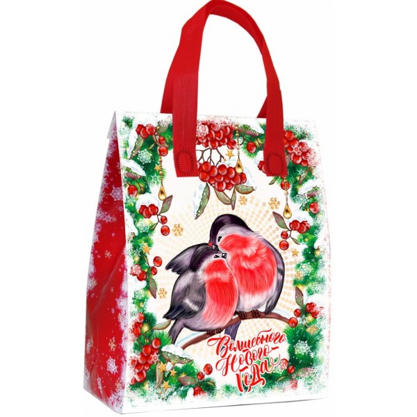 Сумочка Снегири (с клапаном) Сумочка Снегири (с клапаном)