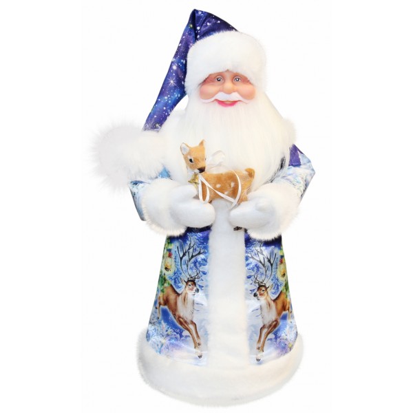 Дед Мороз в атласной шубе 43см Дед Мороз в атласной шубе 43см