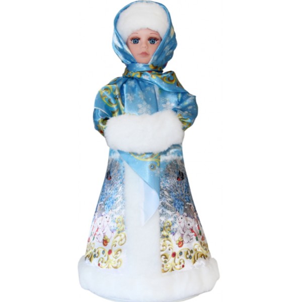 Снегурочка в атласной шубке 40см Снегурочка в атласной шубке 40см